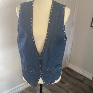 Vintage denim vest